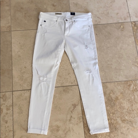 AG The Legging Ankle White 29R - Picture 1 of 4